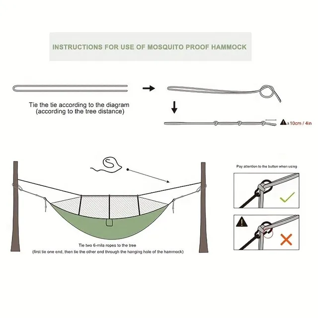 Ultralight hammock to the mosquito camp