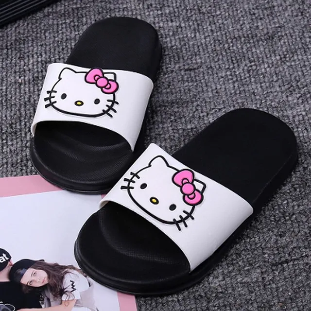 Girls summer slippers with Hello Kitty