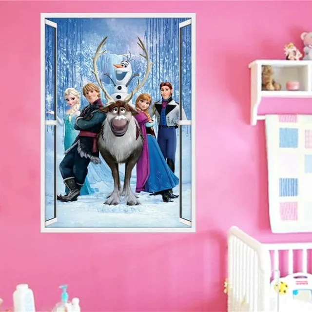 Wall sticker Elsa Anna | Ice Kingdom