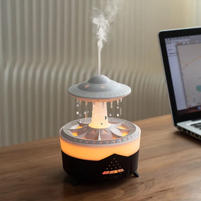 Intelligent air humidifier with aromatherapy and large tank