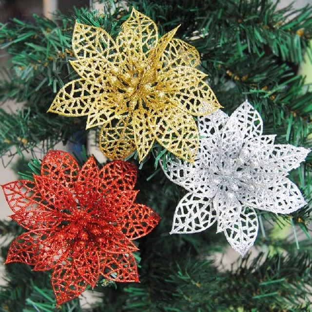 Christmas star decoration 10 pcs