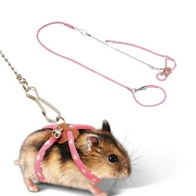 Leash for hamsters rosa