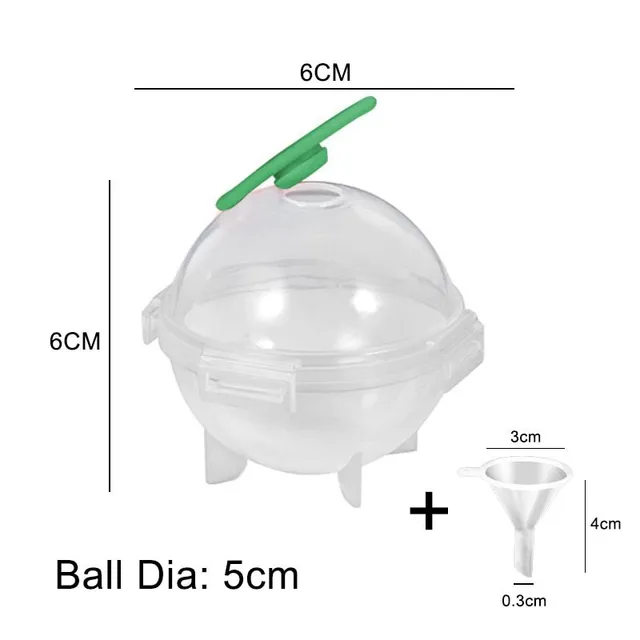 Round mould for creating an ice ball to cool the drink