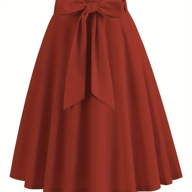 A-cut skirt with bow in front