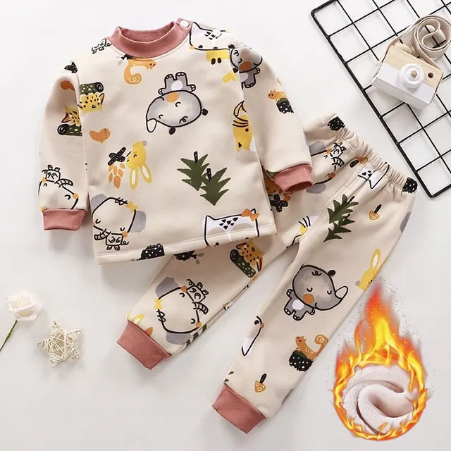 Children's cute pajamas for cold nights