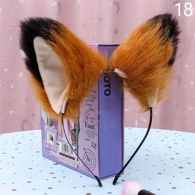 Cosplay ears furry - multiple colours