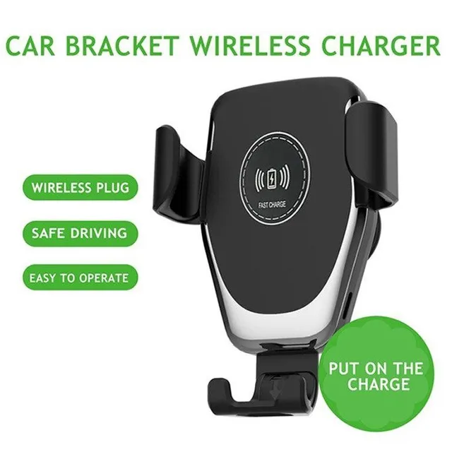 Car holder with wireless charging