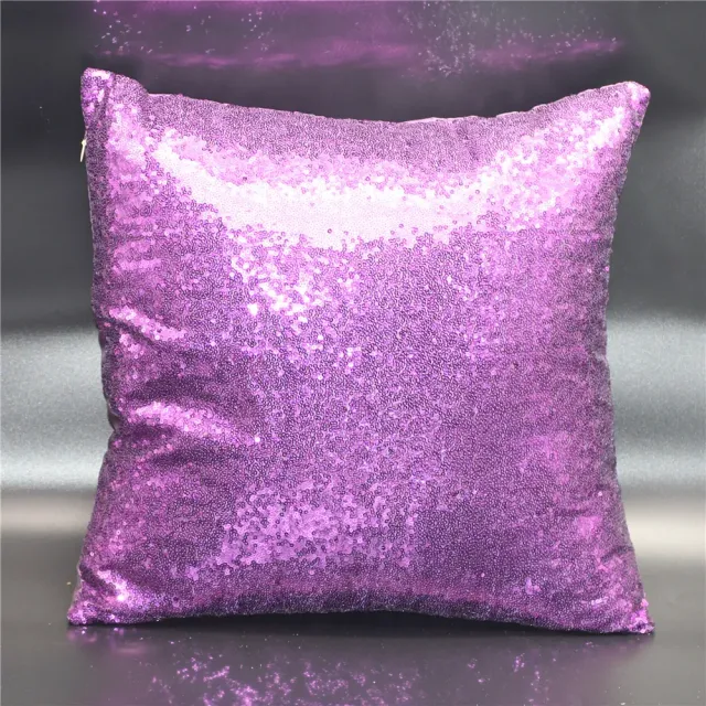 Luxury pillowcase in modern design with sewn sequins - several color variants