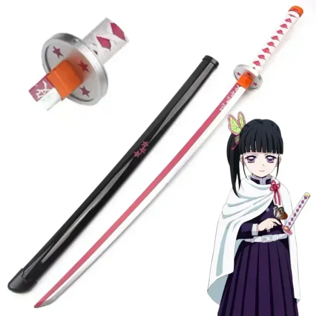 Katana din plastic potrivită pentru expoziție în stilul anime Demon Slayer - diverse tipuri