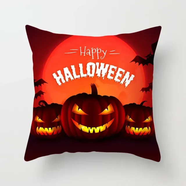 Halloween poliészter párna vicces mintával 45x45 cm kanapéra vagy hálószobába