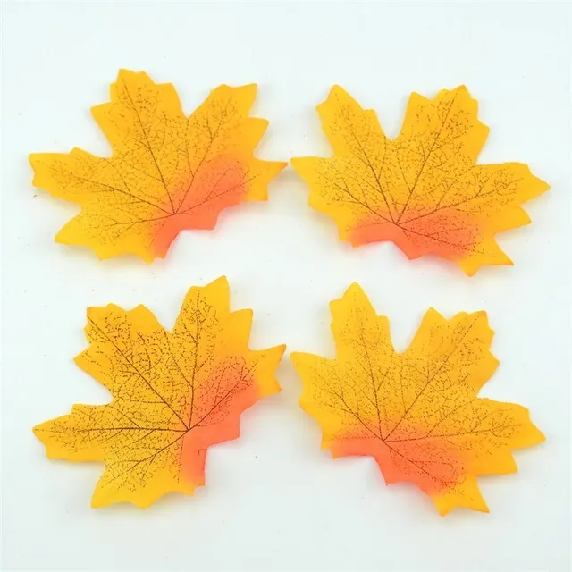 Decorative maple leaves - 100 pcs