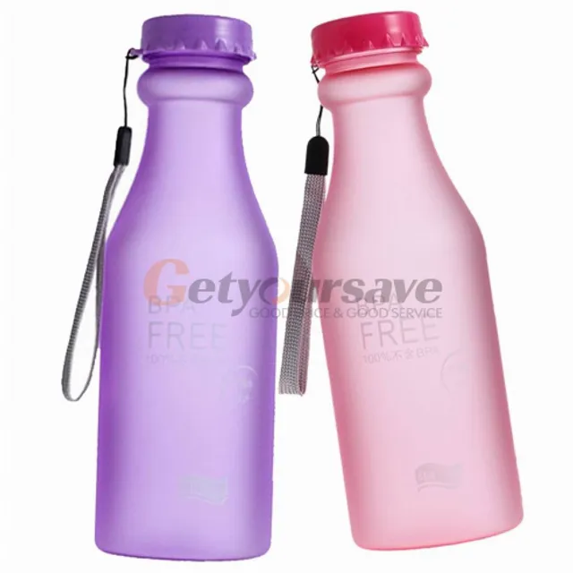 Praktická fľaša na vodu s pútkom - 8 farieb