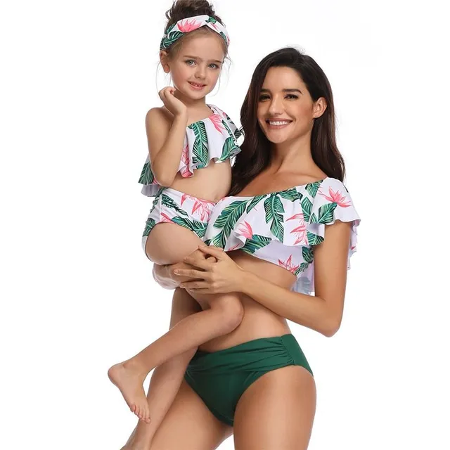 Luxury bikini for mom and daughter