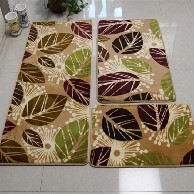 Bathroom mats with 3 pcs