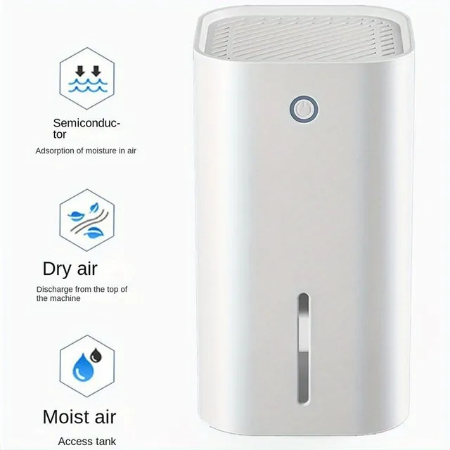 Air Dehumidifier - 1 piece, portable, quiet and highly effective