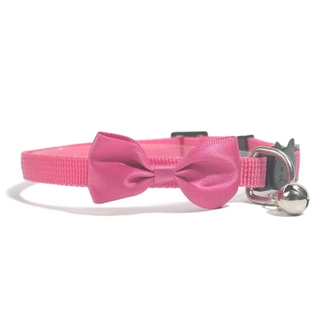 Cute collar with bow and bell for cats