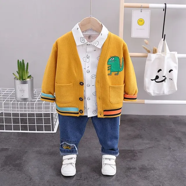 Ensemble de printemps pour enfant avec chemise et pull