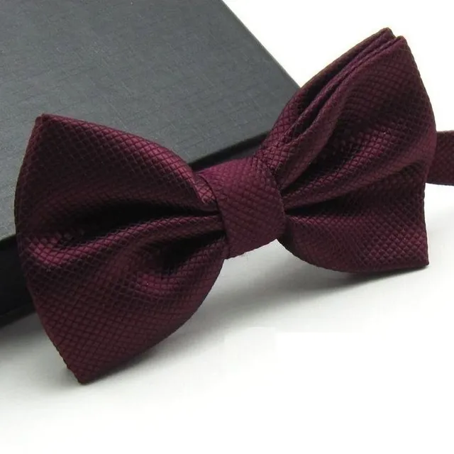 Bow tie UNISEX Plaid - 19 colours bordova