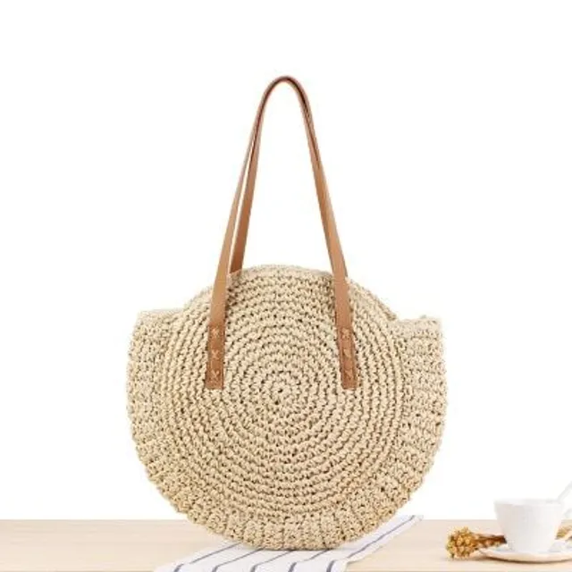 Hand knitted rattan shoulder bag - many types to choose from