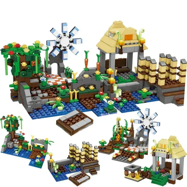 Trendy children's building set in the popular game Minecraft