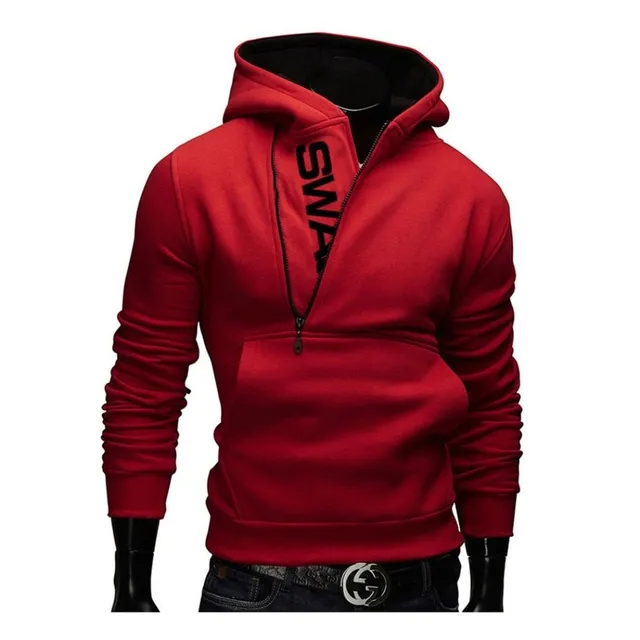 Men's sweatshirt with an interesting zipper