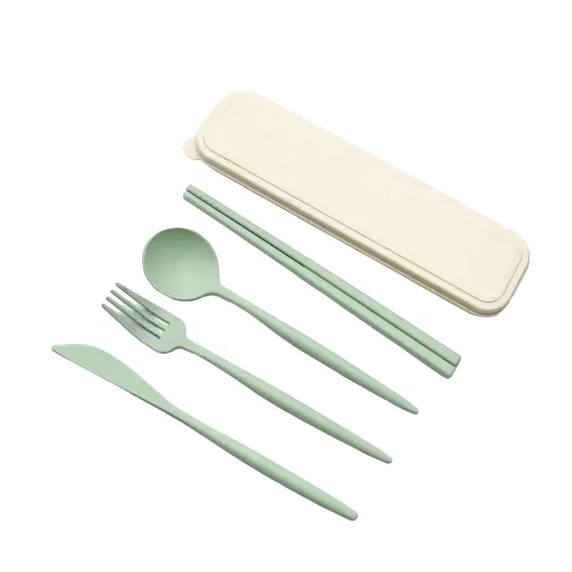 Travel cutlery case grey Bong zelena