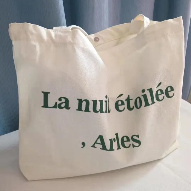 Stylish canvas bag with Antonio inscription