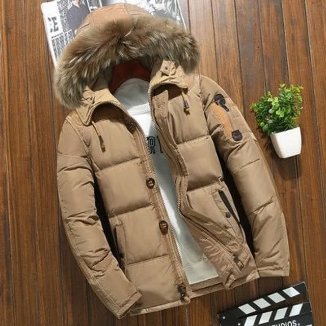 Men's luxury winter jacket with fur Villa