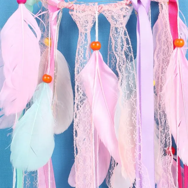 Shining dream catcher in a beautiful unicorn decor