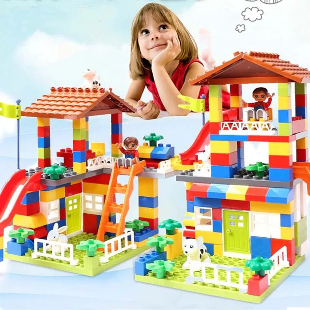 Children's building set in colour - large blocks - for the little ones