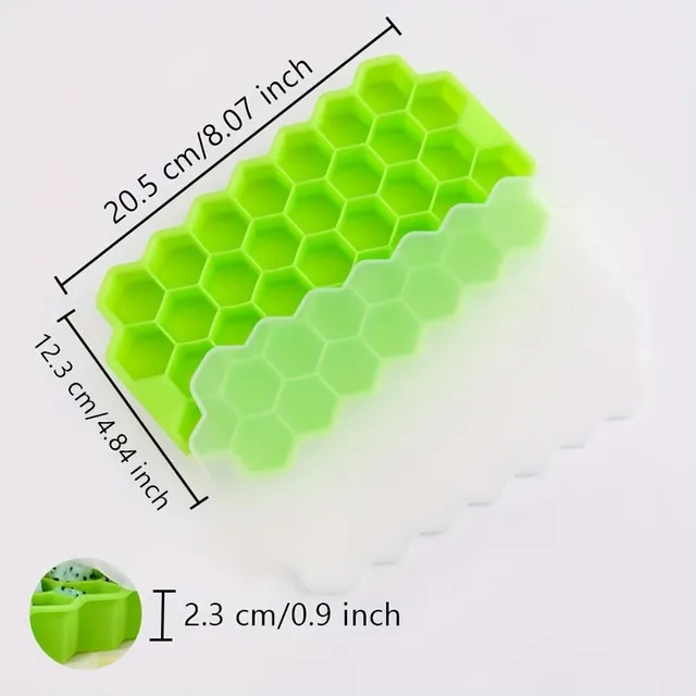 Practical silicone form for ice cubes - ideal for summer celebrations and ice cream