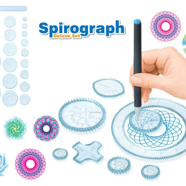 Spirograf pentru desenarea mandalelor, 22 piese