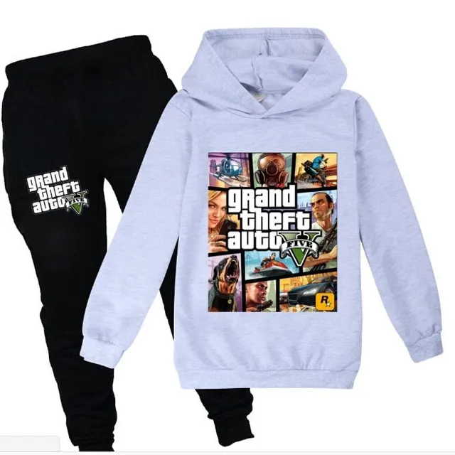 Children's training suits cool with GTA 5 prints color at picture 2 3 - 4 roky