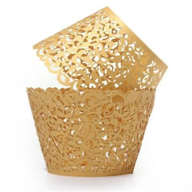 Lace muffin baskets 12 pcs