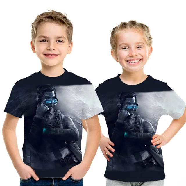 Baby T-shirt with cool 3D printing Call of Duty