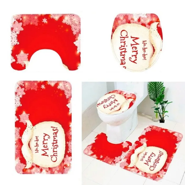 Christmas bathroom accessories 3 pcs