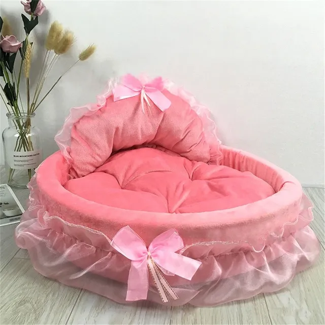 Luxury dog and cat bed in the style of a cot - several variants