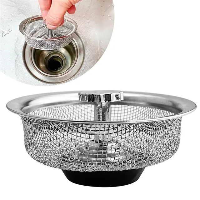 Stainless steel drain strainer for kitchen sink