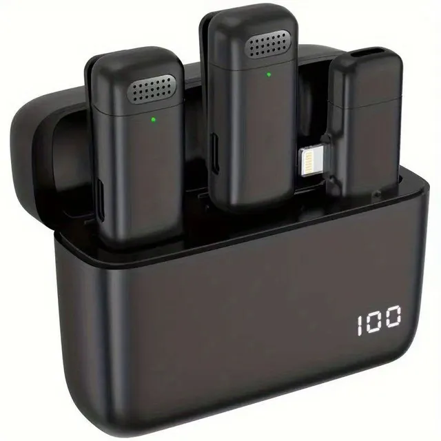Bezdrátový Lavalier Mikrofon Pro (Plug & Play) - iPhone, iPad, Android, Kamera, Počítač