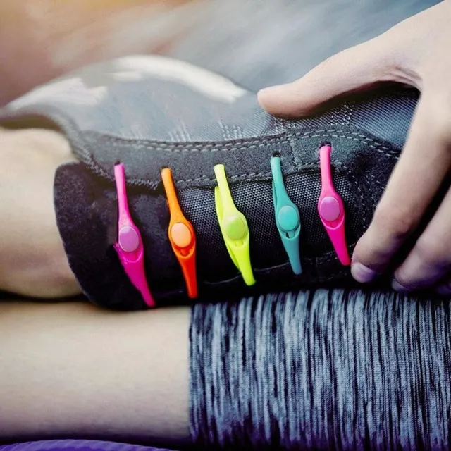 Elastic silicone shoe laces