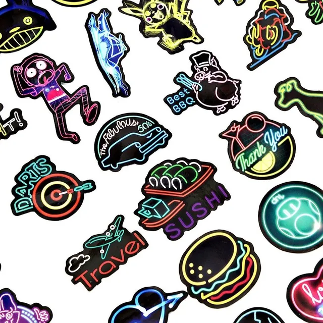 Neon stickers 50 k