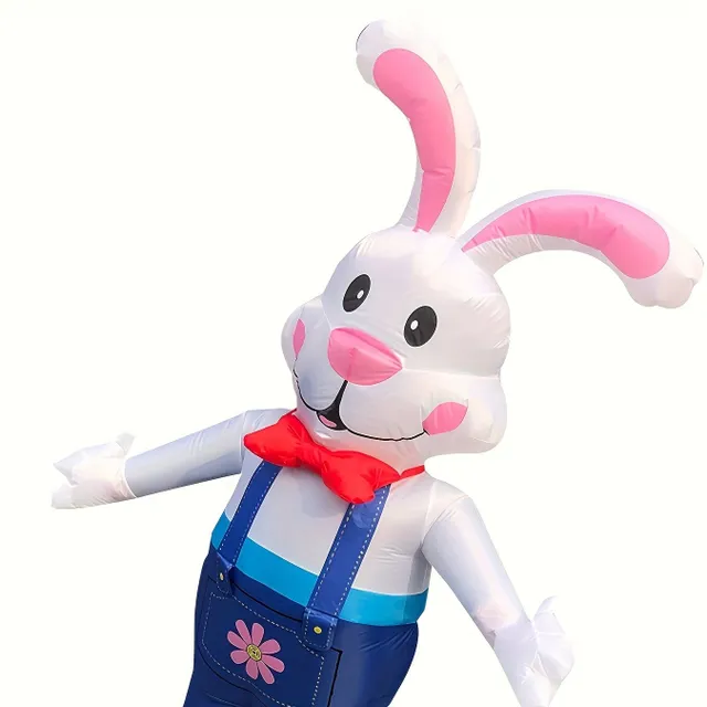 Fun inflatable costume bunny for men - perfect for parties and celebrations