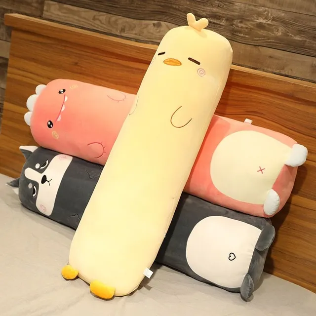 Cute plush sleeping pillow in the shape of an animal