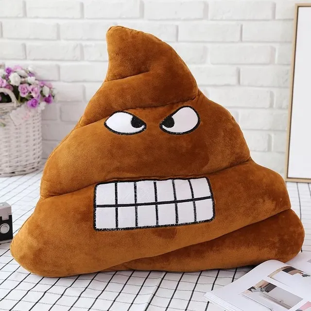 Funny pillows in the shape of poop