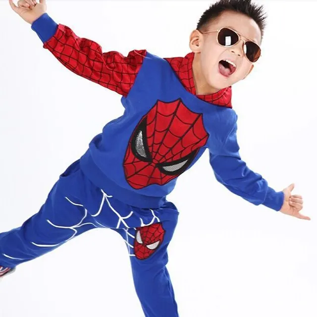 Set de trening pentru copii cu design stilat cu motiv - Spider-Man