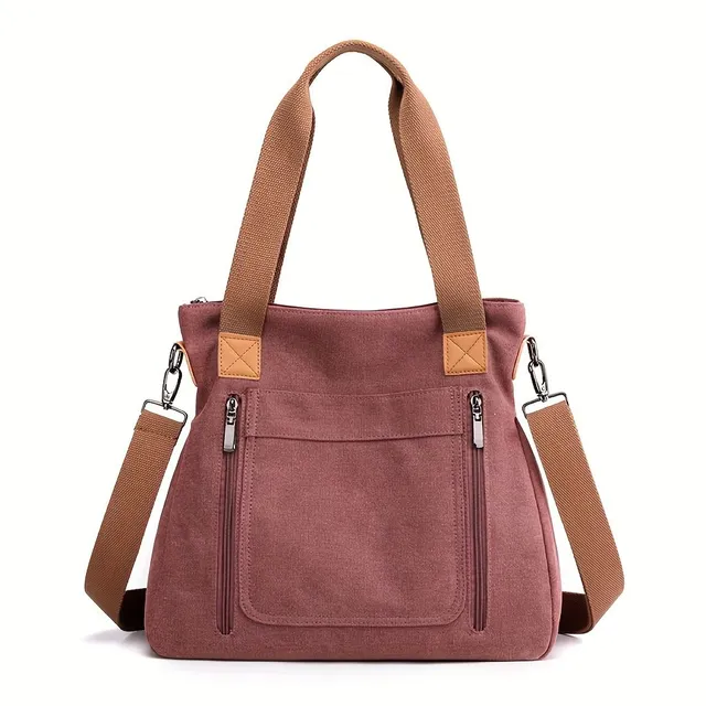 Elegant women's tote bag - simple style, practical for everyday wearing and traveling