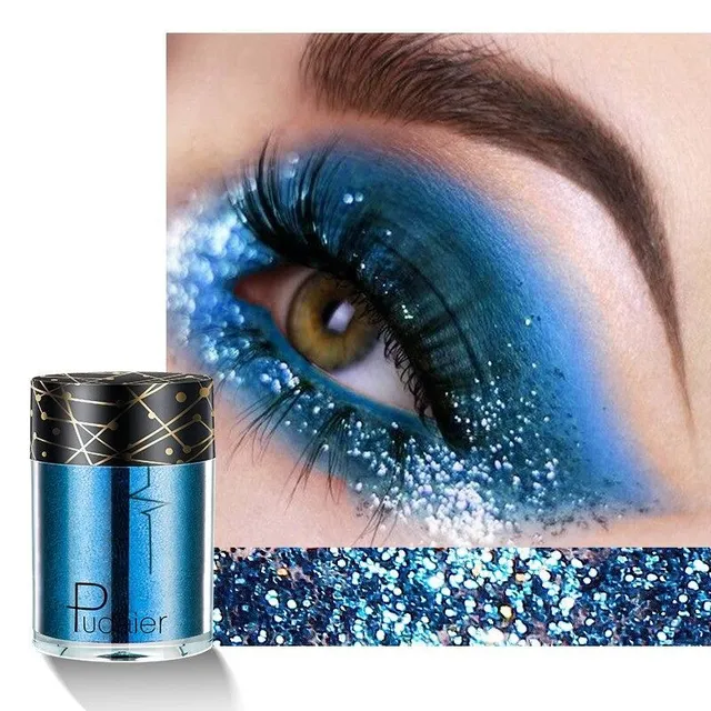 Luxury glitter in several color variants with universal use on eyes, lips and body