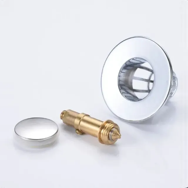 Sifter drain with hair drain and stopper for washbasin in the bathroom