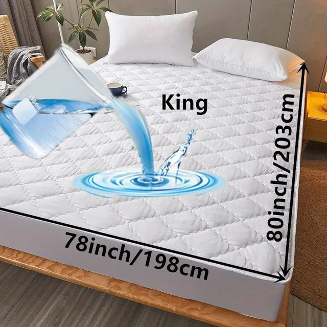 Carefree sleep with blue set - Waterproof mattress protection + 2 pillow covers