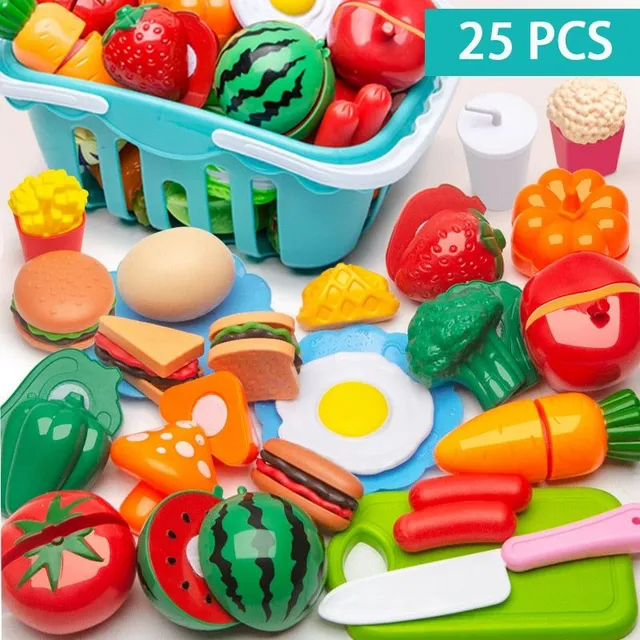 Plastic Food Set for Kids Play Food Toy
